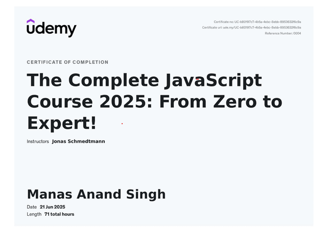 The Complete JavaScript Course 2025: From Zero to Expert!